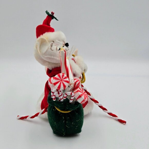 Annalee 2005 Mouse Santa Peppermint Sticks Christmas Figure Candy Read - Picture 15 of 16